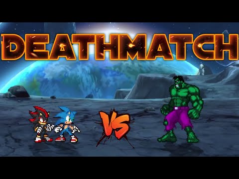 Sonic & Shadow VS Hulk V2 in Jump Force Mugen 🔥