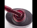 Gel Polish Komilfo DeLuxe Series G015 (dark red with glitter), 8 ml.