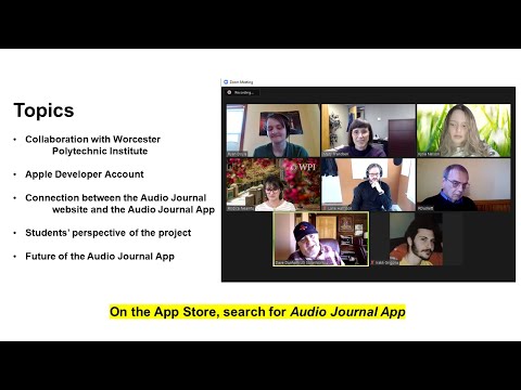 Technology Hour IAAIS Conf 2021 AJ App Presentation