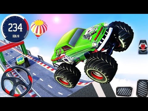 Monster truck mega ramp Car Games: Monster Truck Stunt – Extreme Racing & Stunt Challenge
