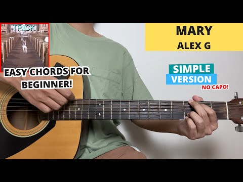 Mary - Alex G (Guitar Tutorial) Easy Chords For Beginner! No Capo!