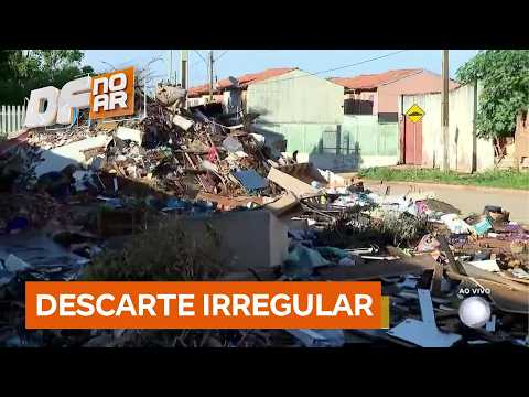 Montanha de lixo: descarte irregular de lixo é flagrado em Valparaíso de Goiás | DF no Ar