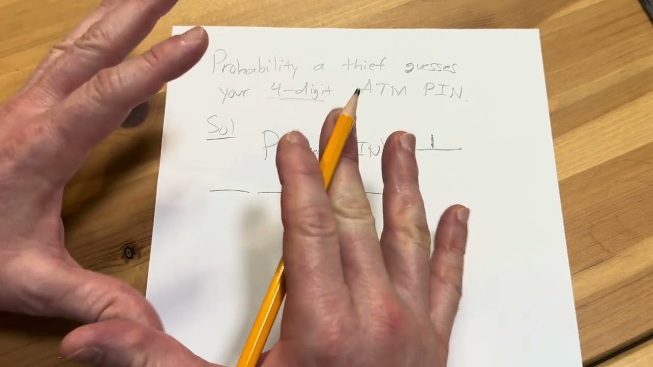 How to Find the Probability that a Thief Will Guess Your ATM PIN