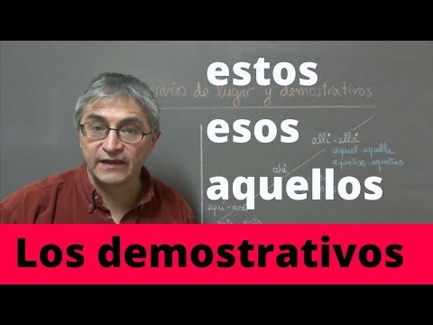 Demostrativos en español: pronombres y adjetivos