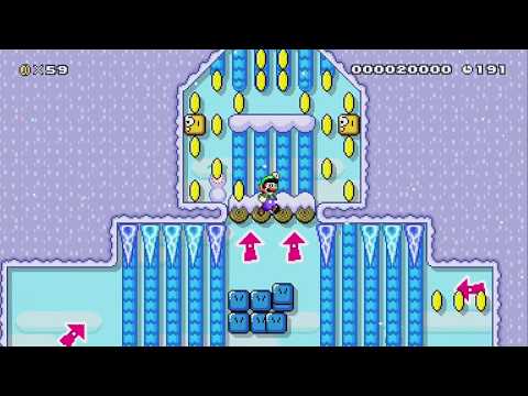 Icicle Mountain by SammyZammy - Super Mario Maker 2 - No Commentary 1by