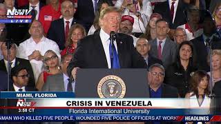 DISCURSO COMPLETO: El presidente Trump aborda la crisis en Venezuela