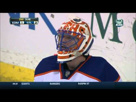 Vladimir Tarasenko wrist shot goal 2-1 Edmonton Oilers vs St. Louis Blues 3/13/14 NHL Hockey.