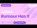 Adele - Rumour Has It (Karaoke Piano)