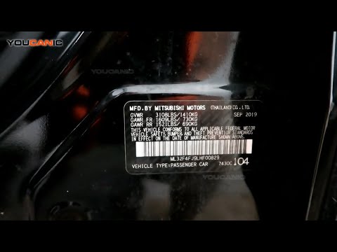 2012-2022 Mitsubishi Mirage VIN Number Location – Find Out How To Find It