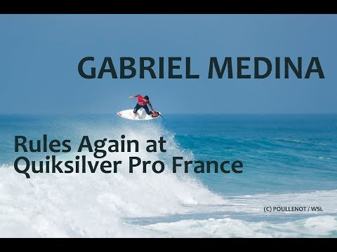 Gabriel Medina Rules Again at Quiksilver Pro France