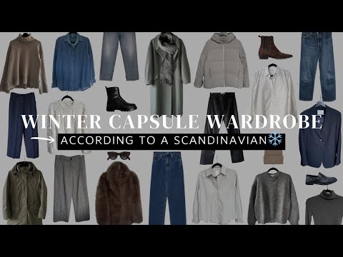 Winter staples for the freezing cold ❄️ | 26 piece winter capsule wardrobe