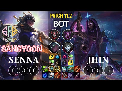 SRB Sangyoon Senna vs Jhin Bot - KR Patch 11.2