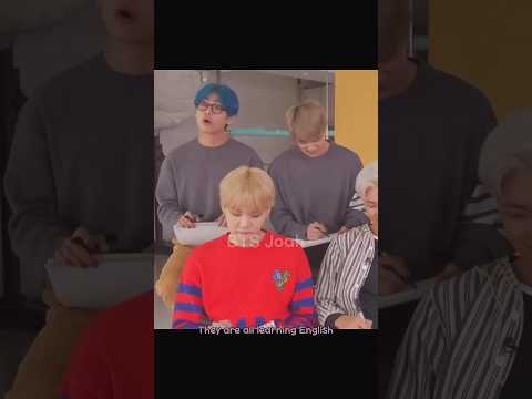 BTS Who spends the most time learning English ? #bts #btsshorts #btsedits #btsarmy #kpop #jk