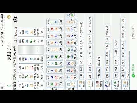 天時子平生辰八字 Video