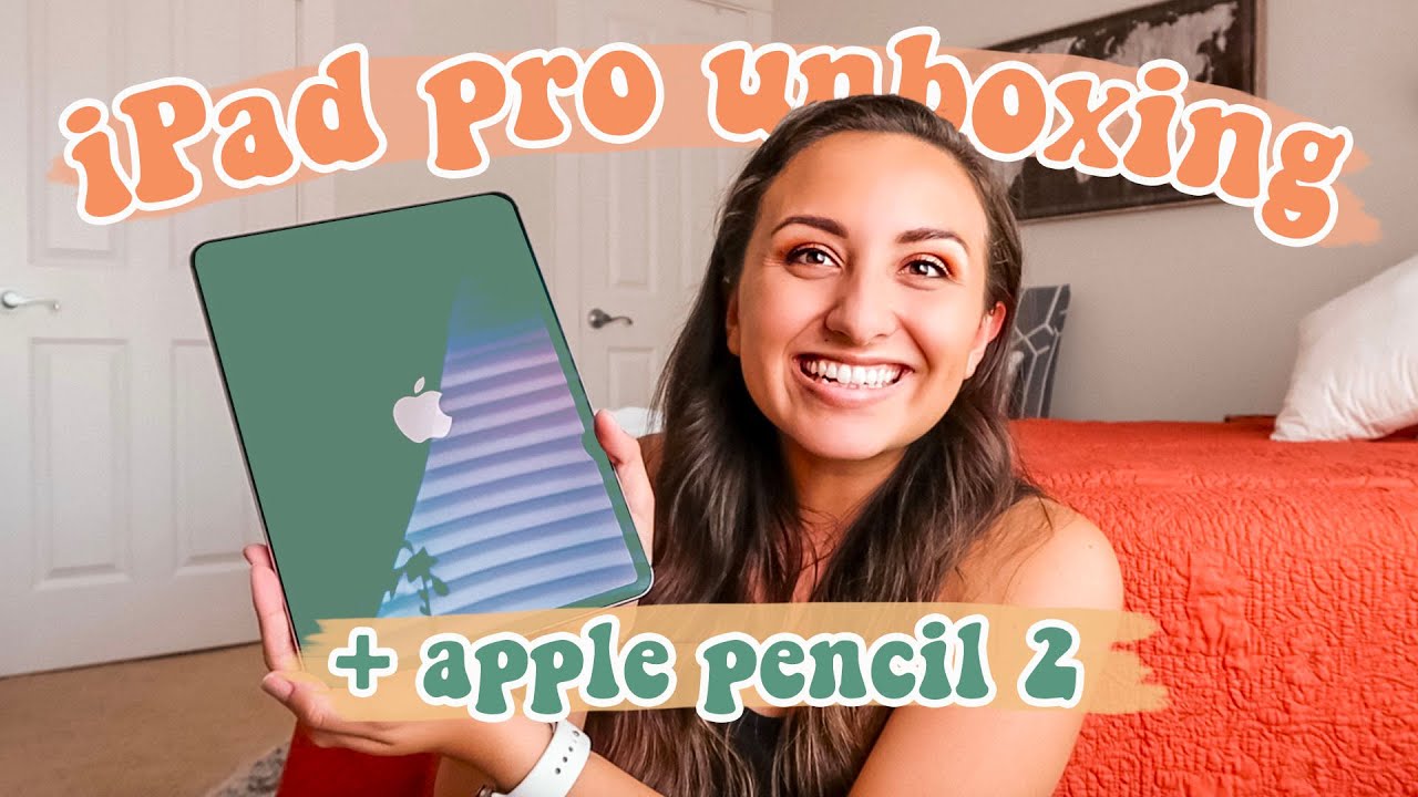 2020 ipad pro (11 inch)  unboxing + apple pencil 2 + case!