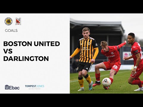 Goals: Boston United v Darlington