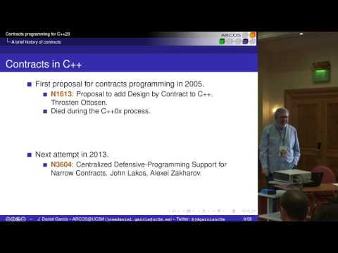 Contracts programming after C++17 - J Daniel Garcia [ACCU 2017]