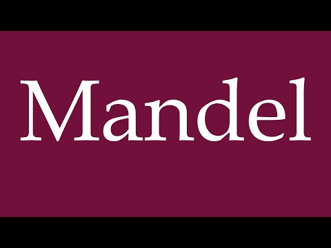 How to Pronounce ''Mandel'' (Almond) Correctly in German