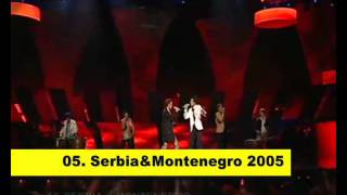 My top 10 Eurovision songs from Yugoslavian countries 2005 - 2010