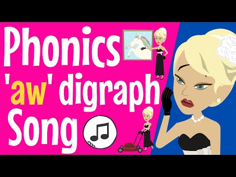 aw Sound | Phonics Song | aw Sound | aw | Digraph Ending w: aw | Phonics Resource | aw Words
