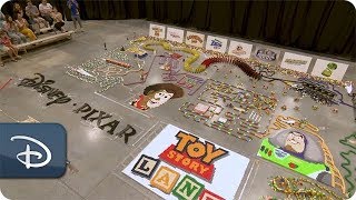 32,000-Piece Domino Maze Celebrates Disney’s Toy Story Land