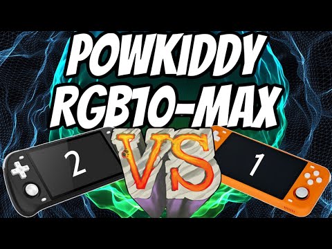 PowKiddy RGB10 MAX Version 1 VS Version 2 | Handheld Video Game Emulation Console | Which Is Better?