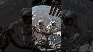 Orbiting at 400km: AI tribute to NASA astronauts 👨🚀\#NASA #SpaceArt #AIArt #ISS #Space #astronaut
