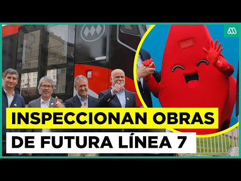 ”Vamos con un 40% de avance”: Inspeccionan obras de futura Línea 7