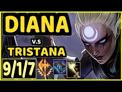 BACA (DIANA) vs TRISTANA - 9/1/7 KDA MID GAMEPLAY - EUW Ranked GRANDMASTER