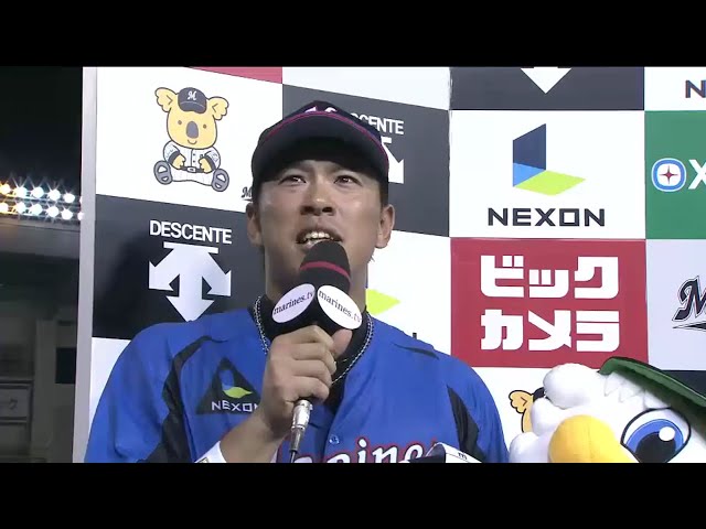 マリーンズ・角中選手・鈴木選手・南投手ヒーローインタビュー 2016/8/14 M-H