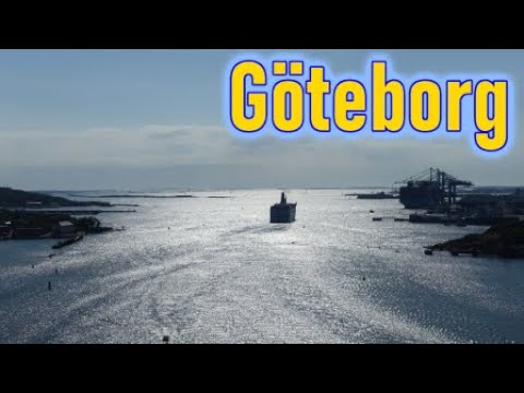 Best views of Gothenburg [4/5] - mouth of Göta älv river seen from Älvsborg Bridge