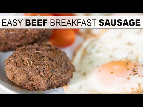BEEF BREAKFAST SAUSAGE | How To Make Pork-Free Sausage...