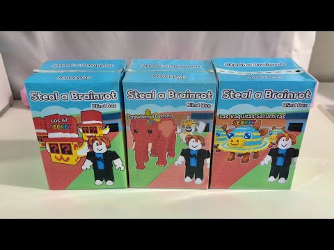 [☁️Paperdiy☁️] Steal a Brainrot Blind box ASMR | Unboxing | Squishy | Satisfying | Roblox | craft
