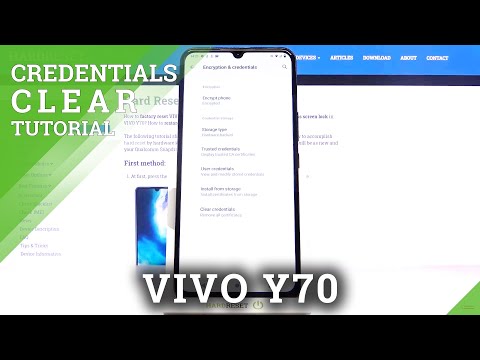 How to Clear Credentials on VIVO Y70 – Reset Certificates