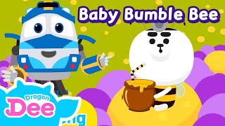 Baby Bumblebee | Nursery rhymes from mother goose | Kids song with Dragon Dee &amp; Robottrains