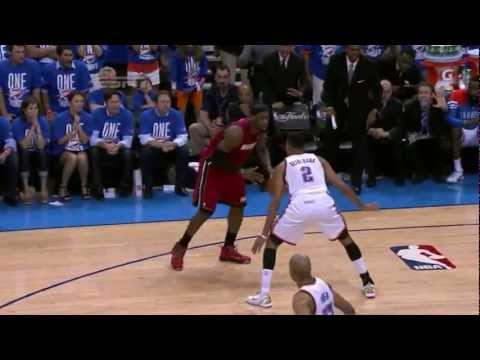 LeBron James 30 points (nice dunk) vs Oklahoma Thunder full highlights GM1 NBA FINALS 2012.06.12
