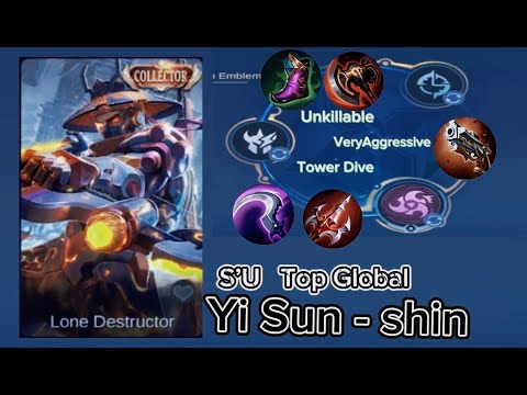 Unkillable YSS! Tower Dive VeryAggressive!Perfect Build Emblem[Top Global YSS] By:S’-Mobile Legends
