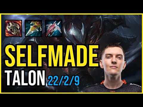 SELFMADE - TALON vs SKARNER Jungle - EUW Grandmaster - Patch 11.4 QUADRAKILL