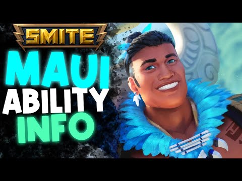 LONGEST Melee Attacks & ALLY Pull! ⚡SMITE Maui Ability Info & Closer Look