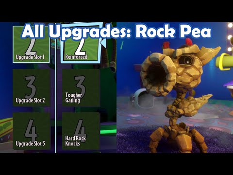 All Upgrades: Rock Pea - Loads of Variants PvZ Gw2 Mod
