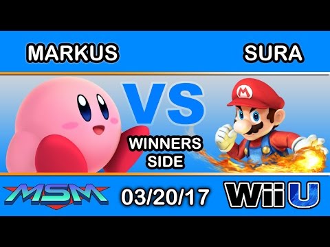 MSM 90 - SCB | Markus (Kirby) Vs. tHB | Sura (Mario) Winners Side - Smash Wii U