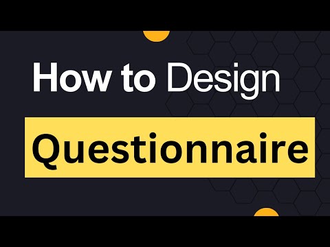Designing a Questionnair || How to design a questionnaire ...