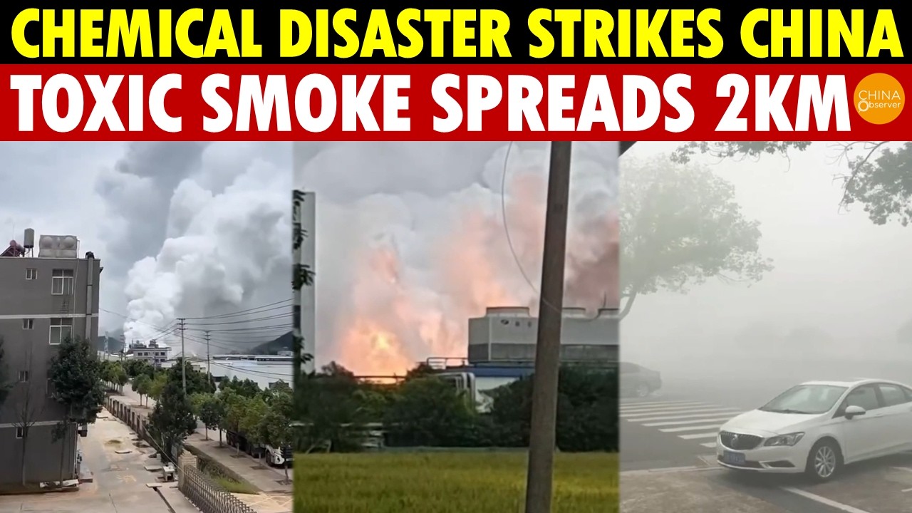 China White Phosphorus Plant Explodes: Toxic Smoke Covers 2KM, Chemical Leaks Rise