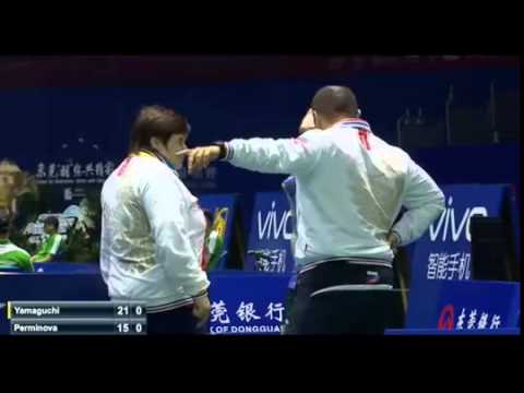 2015 VIVO Sudirman Cup Day 1 JPN RUSWS Akane Yamaguchi vs Natalia Perminova