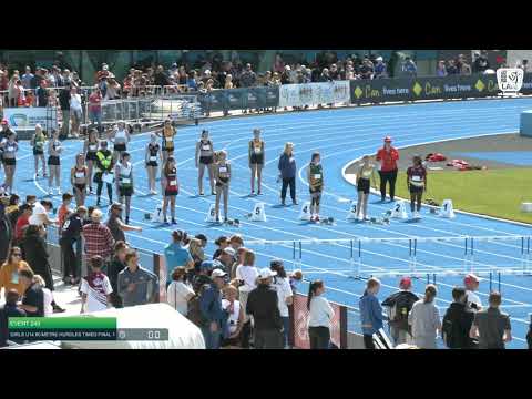 Girls U14 80m Hurdles TF 1: 2021 Commonwealth Bank State Track and Field Championships // LAVicTV