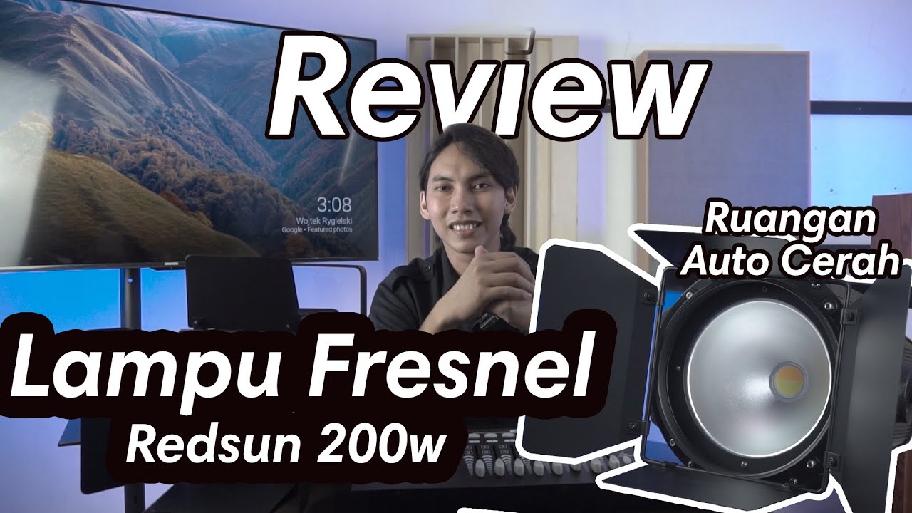 Review Lampu Fresnel - Redsun 200w - Cocok Untuk Ruangan Luas