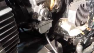 How to drain gas from carburetor bowl left side