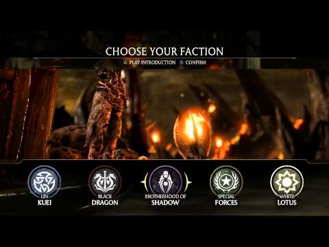 MKX - Choose Your Faction Introduction Cutscene