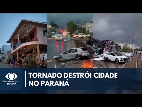 Tornado destrói Rio Bonito do Iguaçu no Paraná | Simepar fala sobre tornado