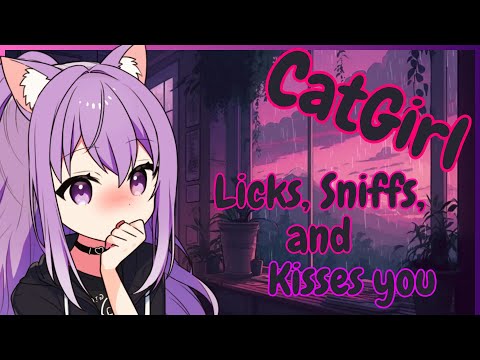 Cat Girl Thanks you for Adopting them with Licking, Kisses, and Sniffing (3Dio ASMR)(RP)(F4A)